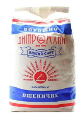 Борошно пшеничне Дніпромлин вищий сорт 5 кг